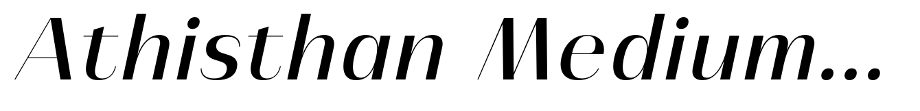 Athisthan Medium Italic